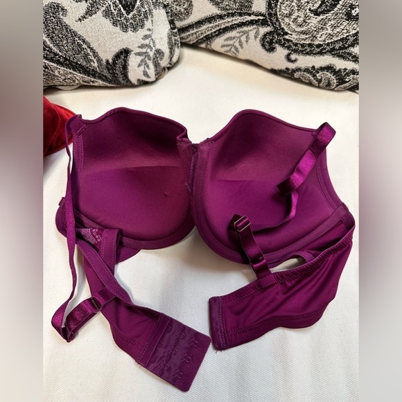 BRA Maidenform Self Expressions Purple Plum Everyday Push-Up Underwire Size 40D - Picture 5 of 12